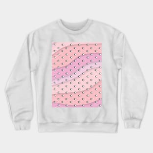 Pink Waves Aesthetic Retro Stars / VSCO Stars Crewneck Sweatshirt